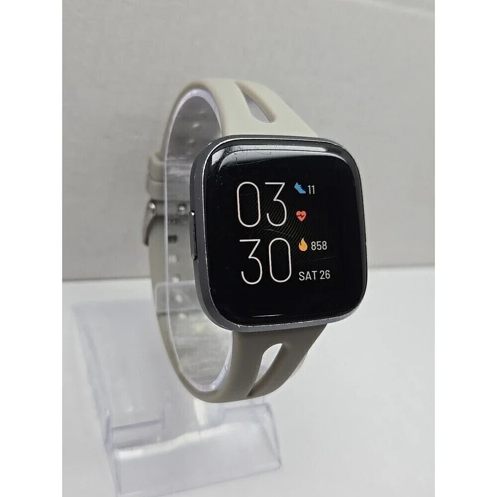 Fitbit Versa 2 Smartwatch Gray 40mm Alexa WR50M Always On Display Works